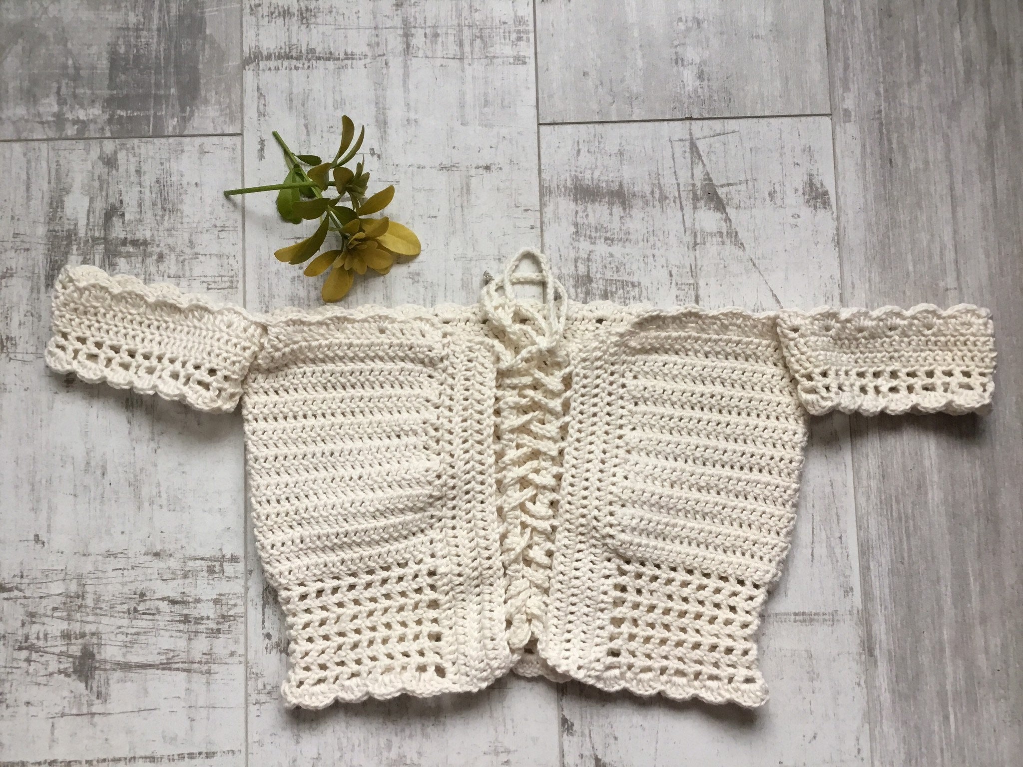 Crochet Crop Top Basque design - Festigal