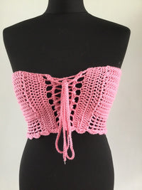 Crochet Crop Top Basque design - Festigal