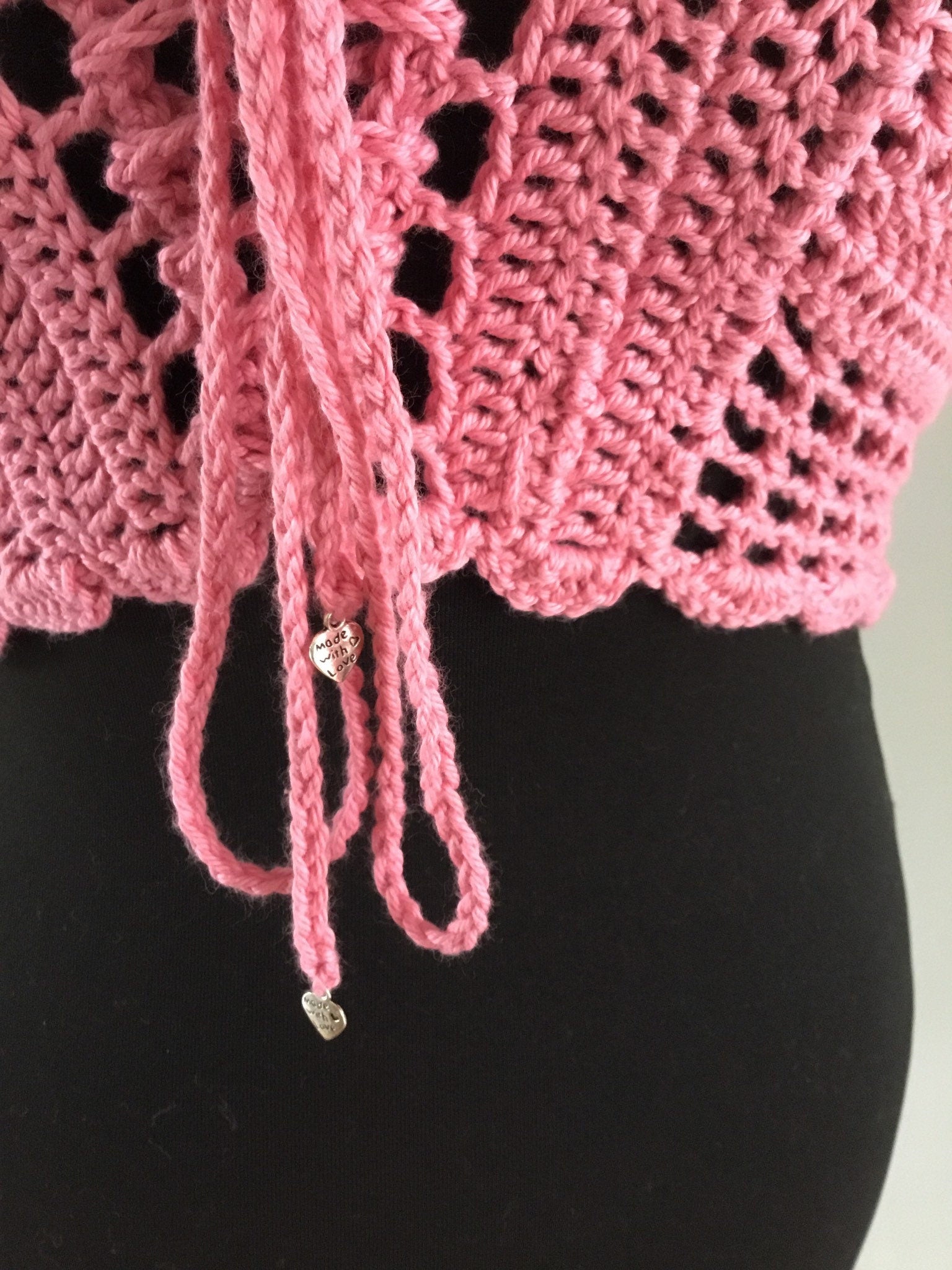 Crochet Crop Top Basque design - Festigal