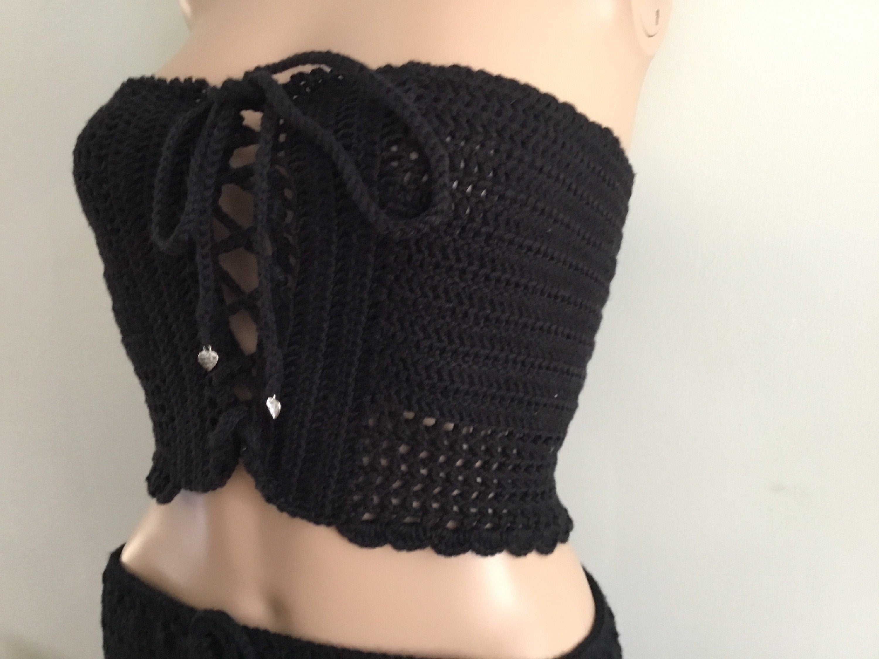 Basque Style Handmade Crochet Tube Top - Festigal