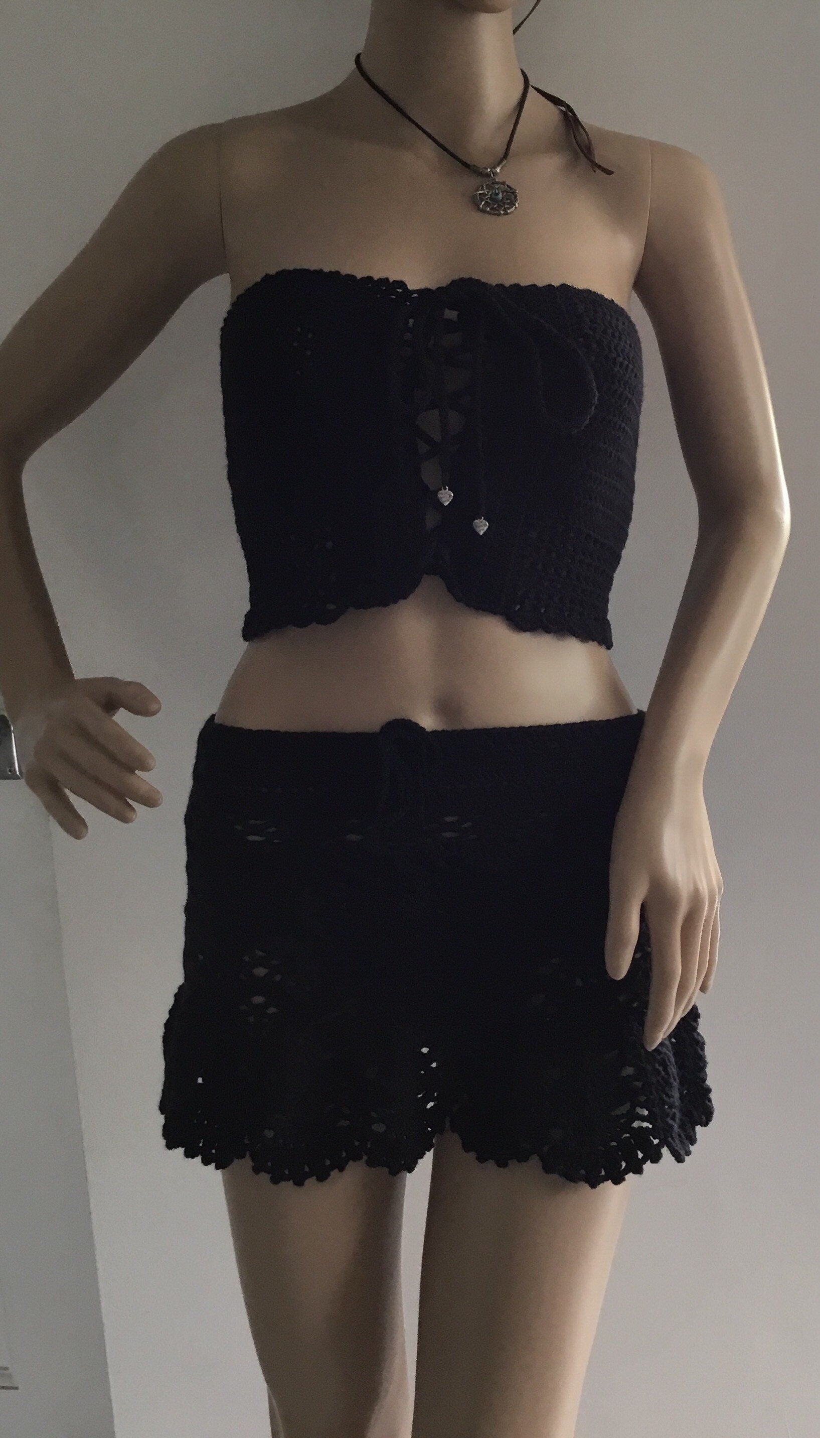 Basque Style Handmade Crochet Tube Top - Festigal