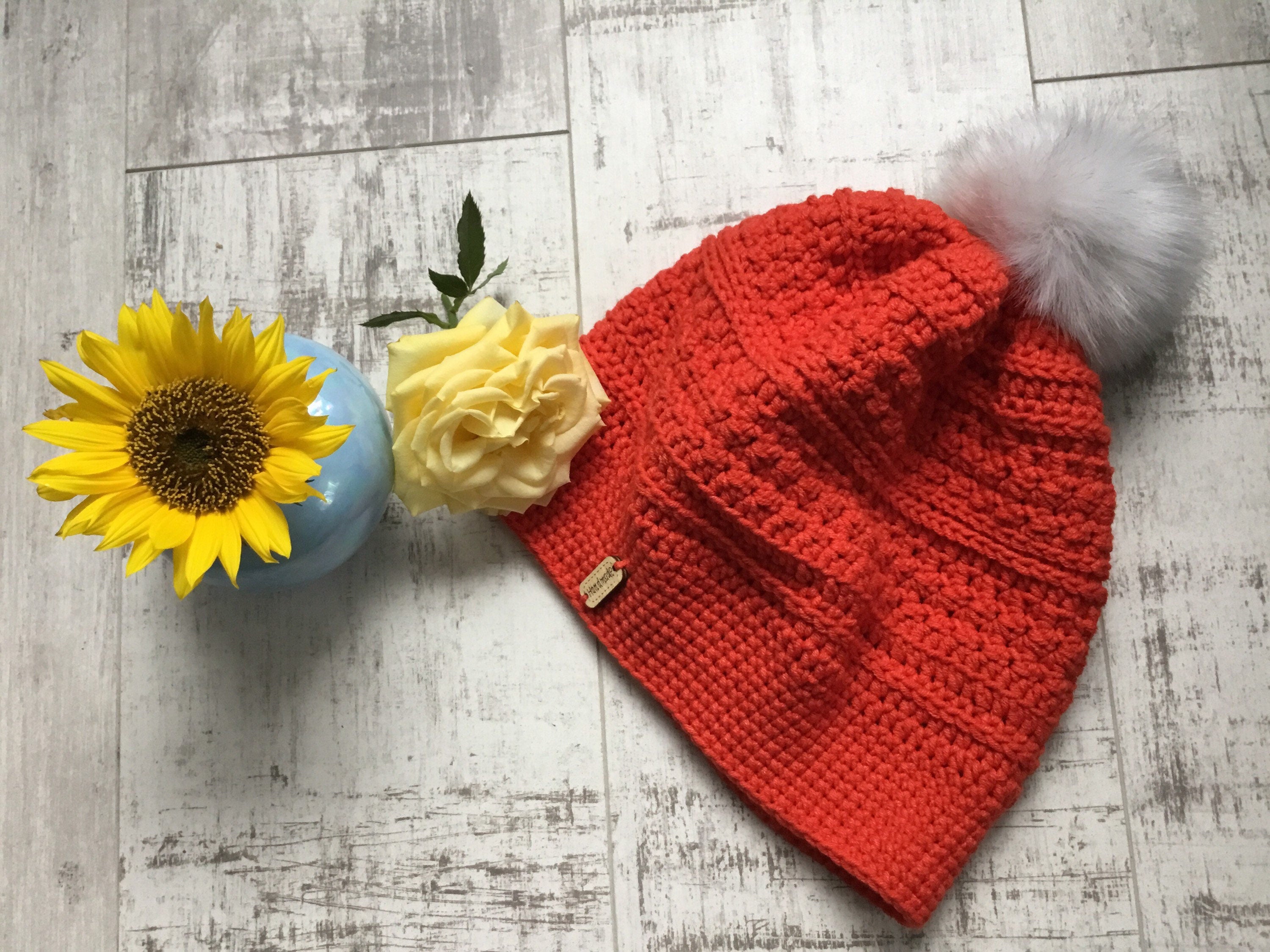 Handmade Slouchy Beanie with Handmade Label - Festigal