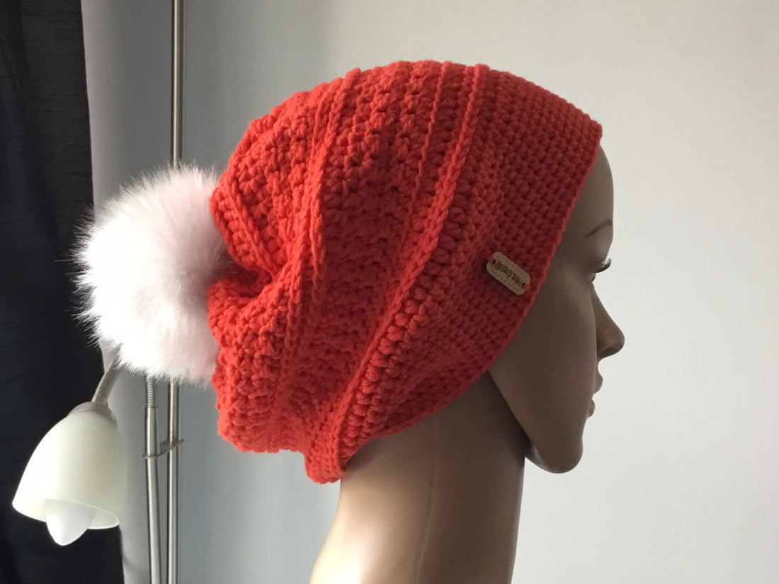 Handmade Slouchy Beanie with Handmade Label - Festigal