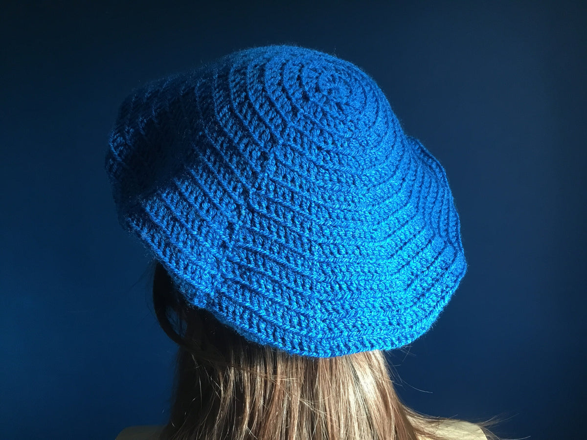 Handmade Crochet Boldly Blue Summer Beret