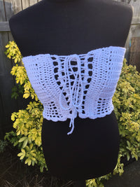 Basque style tube top