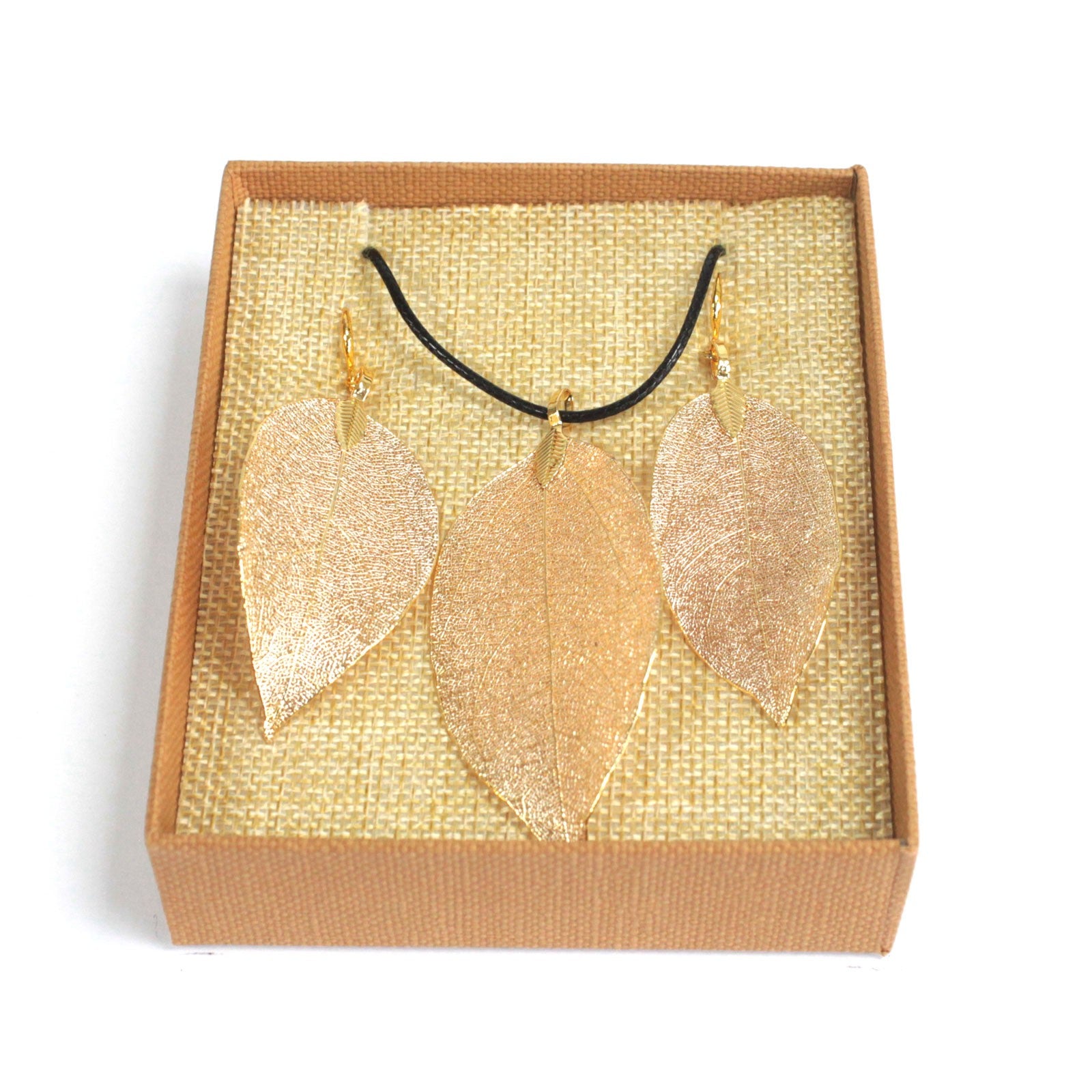 Necklace and Earing Set - Bravery Leaf - Festigal