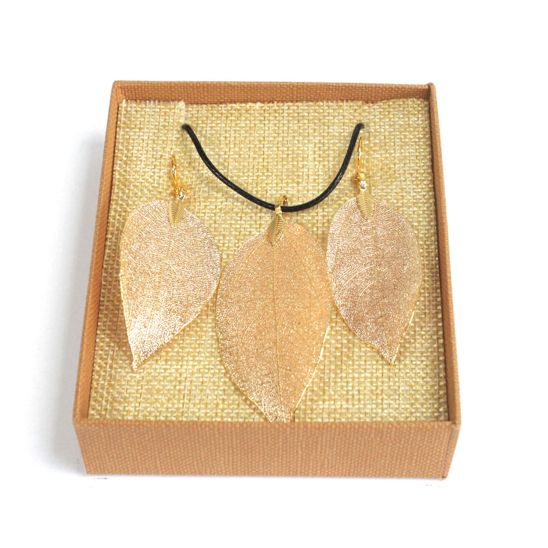 Necklace and Earing Set - Bravery Leaf - Festigal