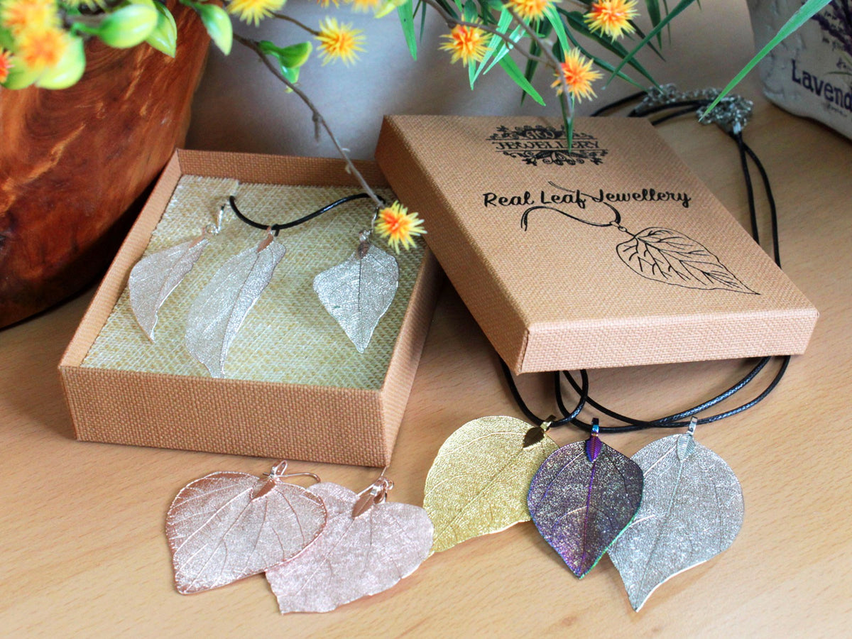 Necklace and Earing Set - Bravery Leaf - Festigal