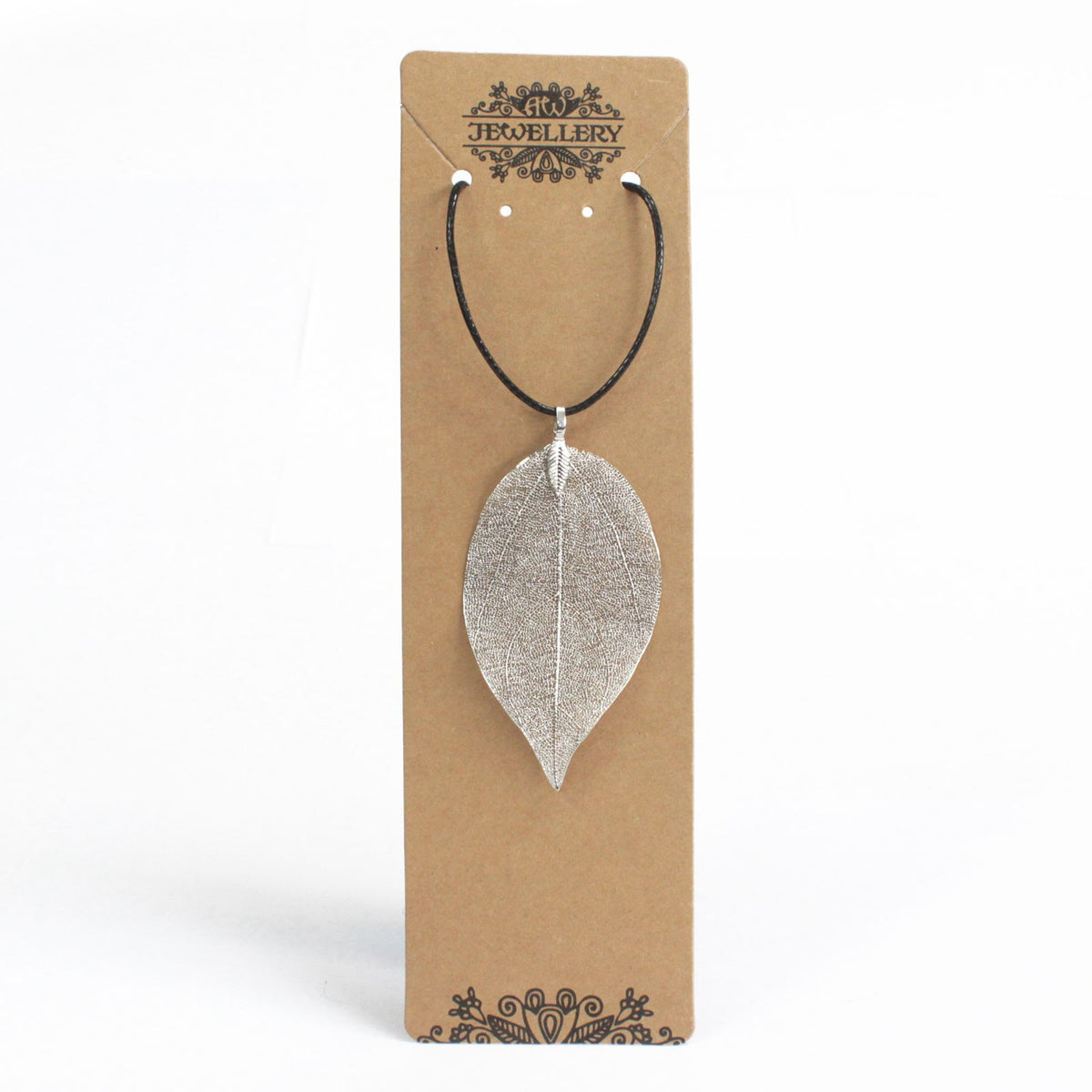 Bravery Leaf Necklace - Gold or Silver - Festigal