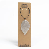 Bravery Leaf Necklace - Gold or Silver - Festigal