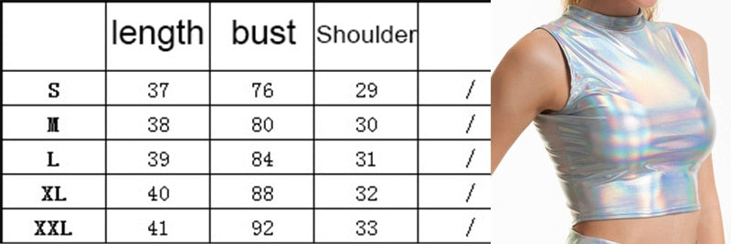 Holographic Silver Two Piece Set - Festigal