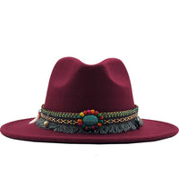 Fedora-hoed met brede rand