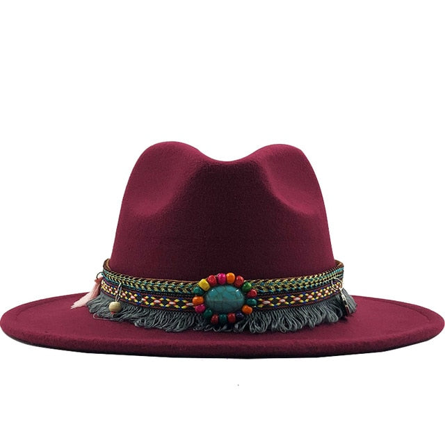 Wide Brim Fedora Hat - Festigal