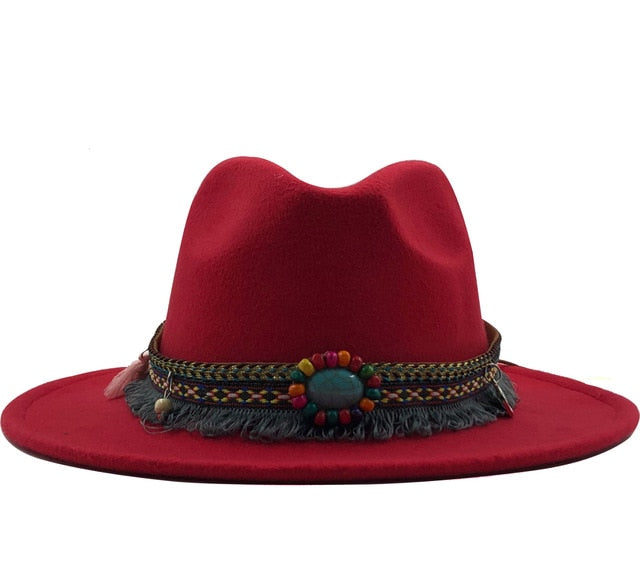 Wide Brim Fedora Hat - Festigal