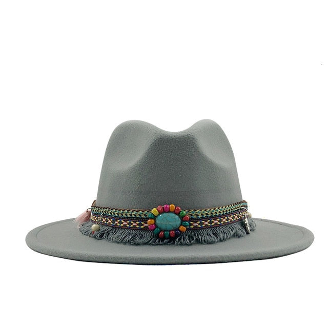 Wide Brim Fedora Hat - Festigal