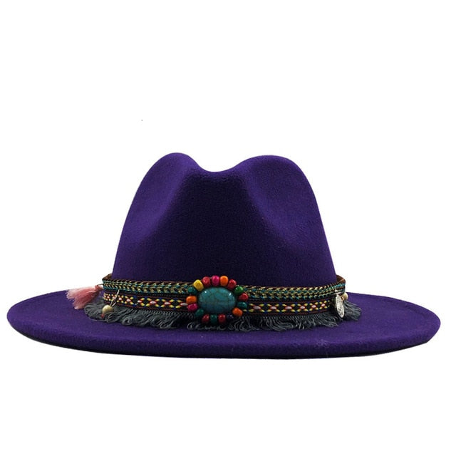 Wide Brim Fedora Hat - Festigal
