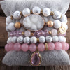 5 Pc Druzy Bracelet Set - Festigal