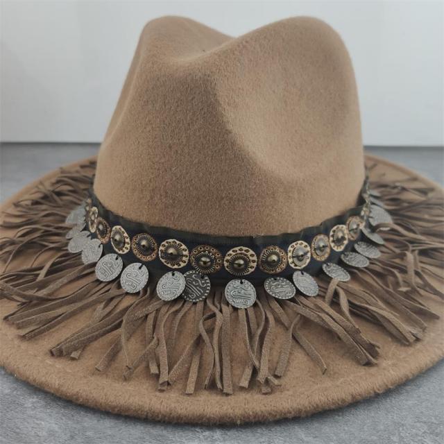 Boho Fedora-hoed in westerse stijl