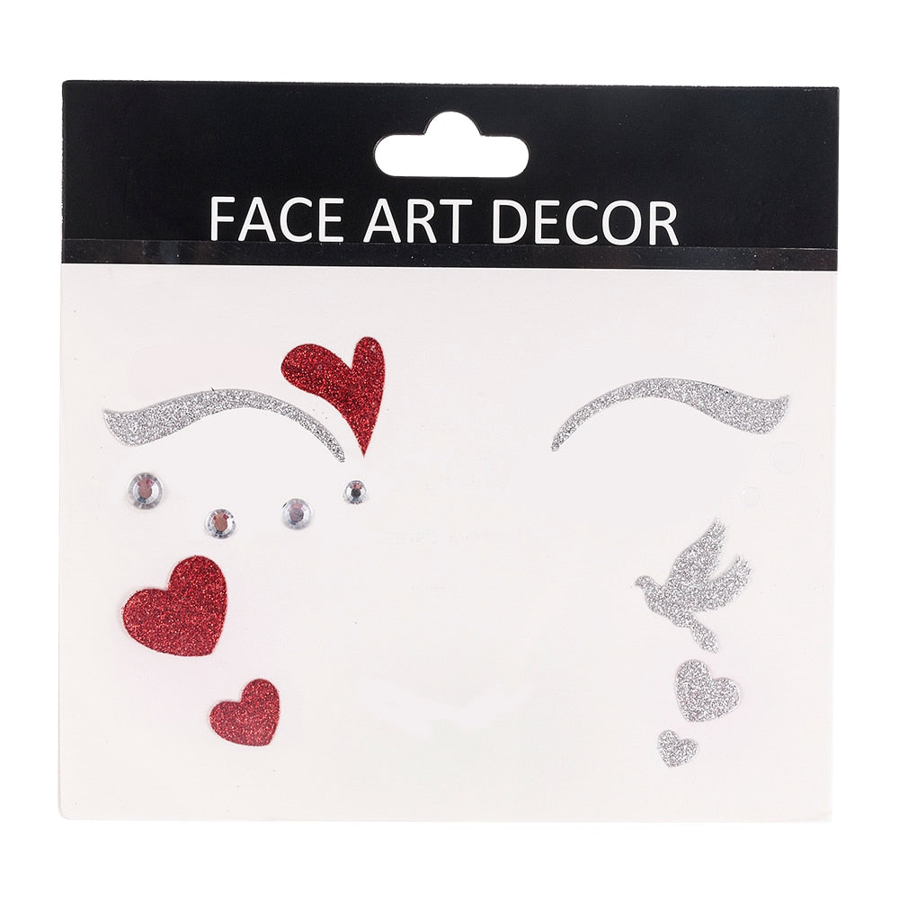 Gold and Silver Tattoo Makeup Stickers - Festigal