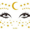 Gold and Silver Tattoo Makeup Stickers - Festigal