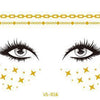 Gold and Silver Tattoo Makeup Stickers - Festigal
