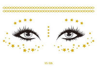 Gold and Silver Tattoo Makeup Stickers - Festigal