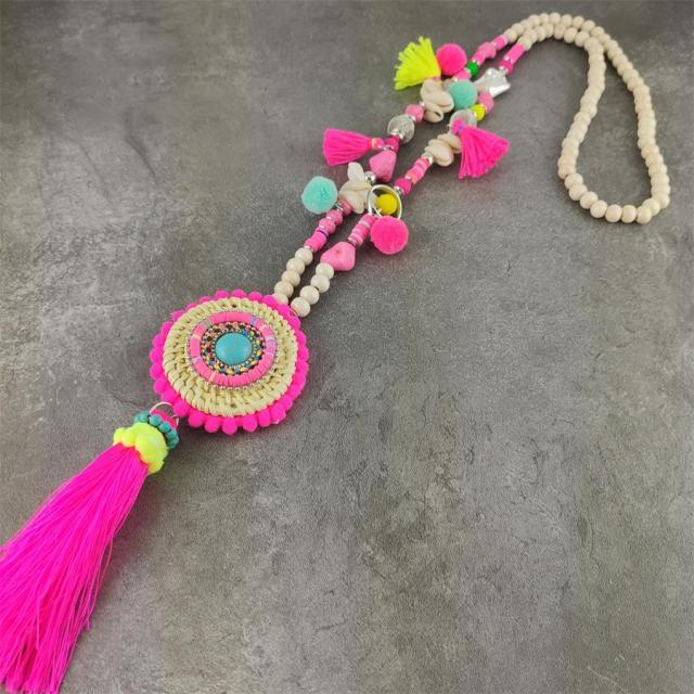 Handmade Long Colourful Necklace – Festigal