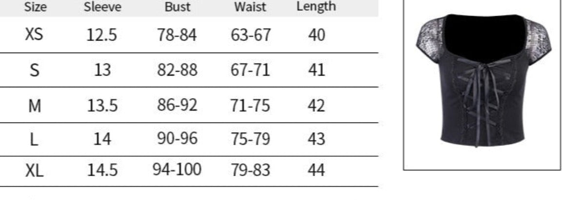 Gothic Corset Style Lace Up Top - Festigal