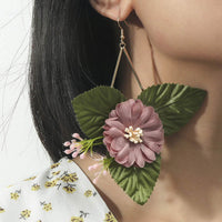 Bohemian Statement Flower Earrings - Festigal