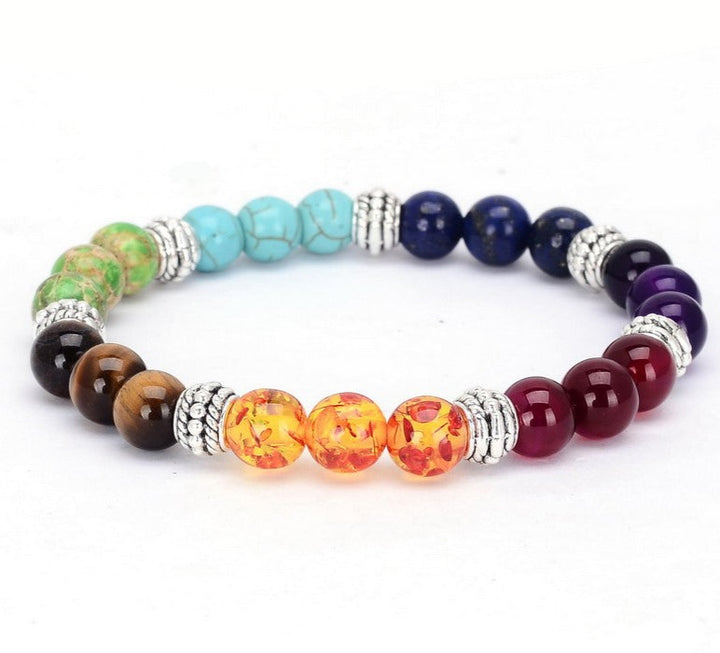 7 Chakra Crystal Natural Stone Bracelet - Festigal