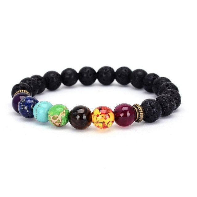 7 Chakra Crystal Natural Stone Bracelet - Festigal