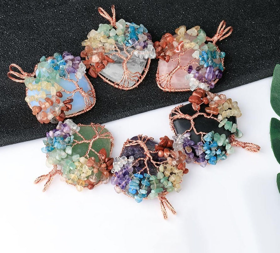 Tree Of Life Stone Necklace - Festigal