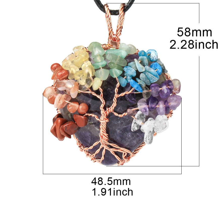 Tree Of Life Stone Necklace - Festigal