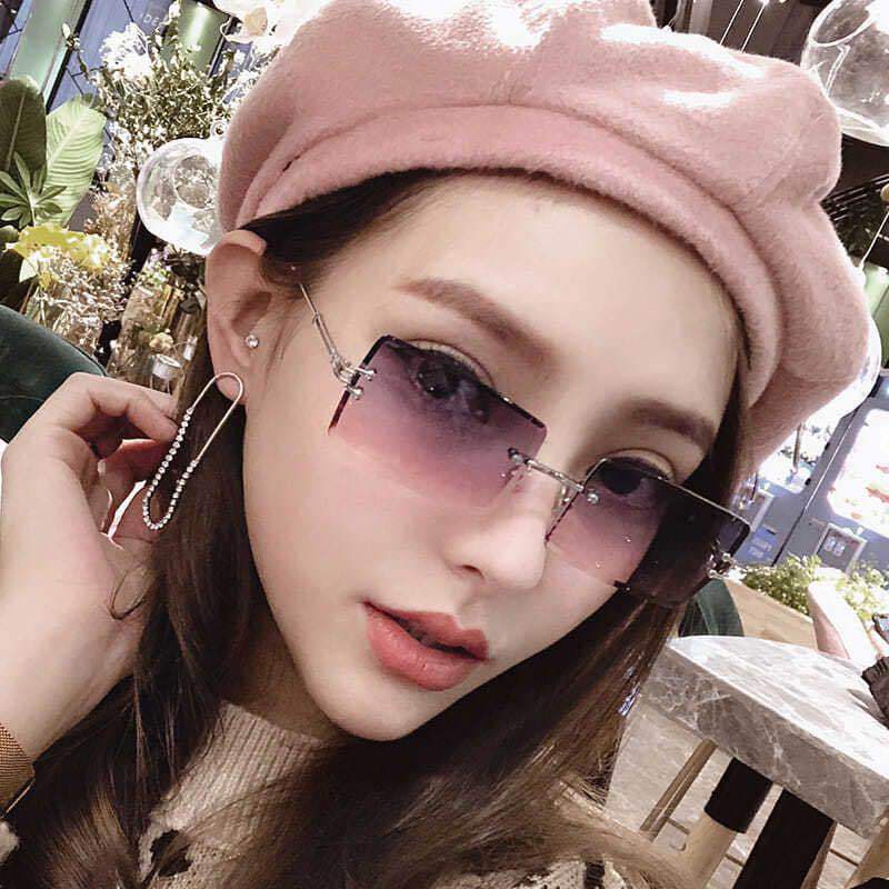 Fashion Vintage Rimless Sunglasses UV400 - Festigal