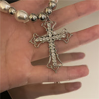 Vintage Style Cross Goth Necklace