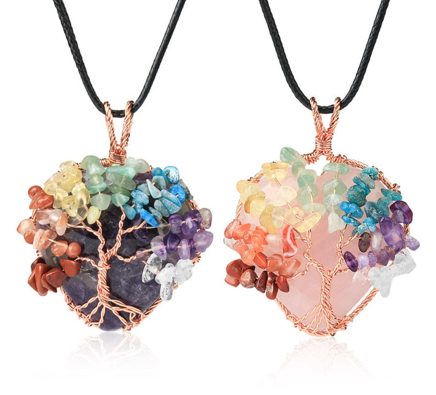 Tree Of Life Stone Necklace - Festigal