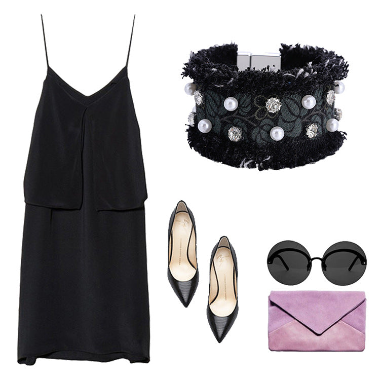 Handmade Denim Fabric Bracelet - Festigal