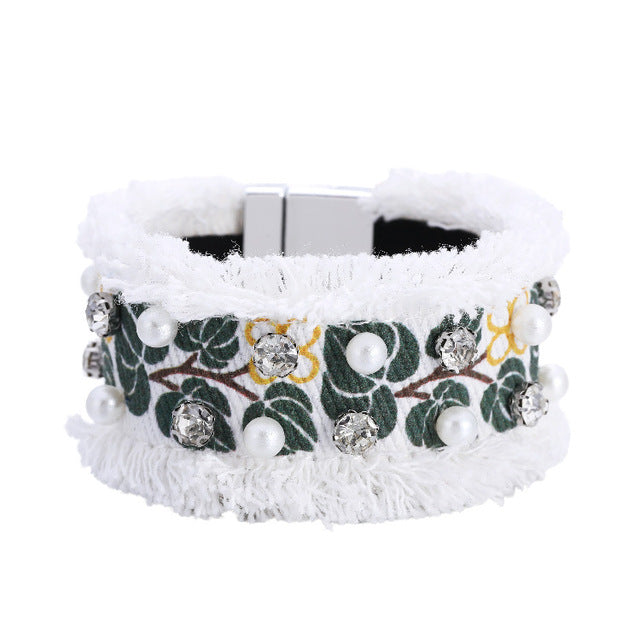 Handmade Denim Fabric Bracelet - Festigal