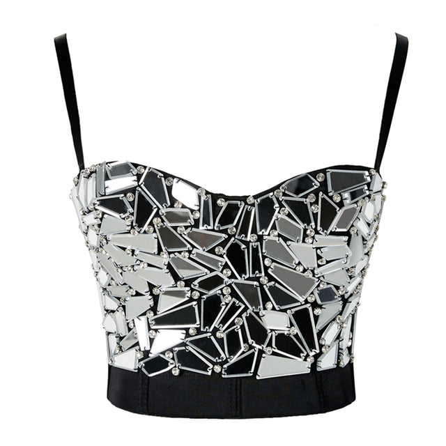 Shattered Glass or Sequined Mirror Corset - Festigal