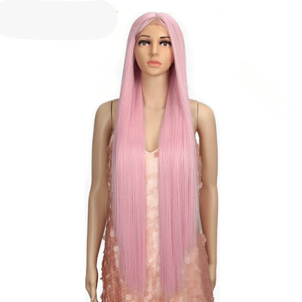 Kylie Cotton Candy Pink 38'' Wig - Festigal