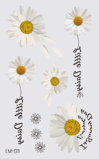 Waterproof Flower Tattoo Stickers - Festigal