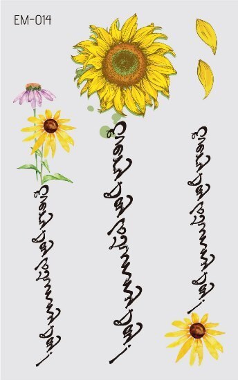 Waterproof Flower Tattoo Stickers - Festigal