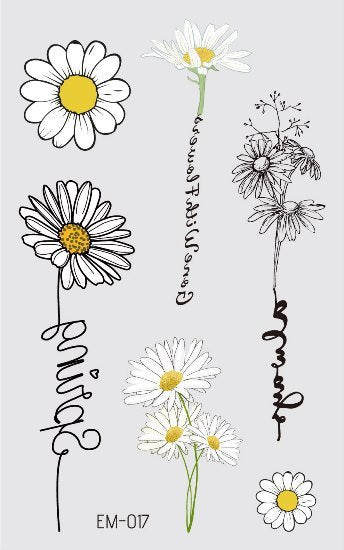 Waterproof Flower Tattoo Stickers - Festigal