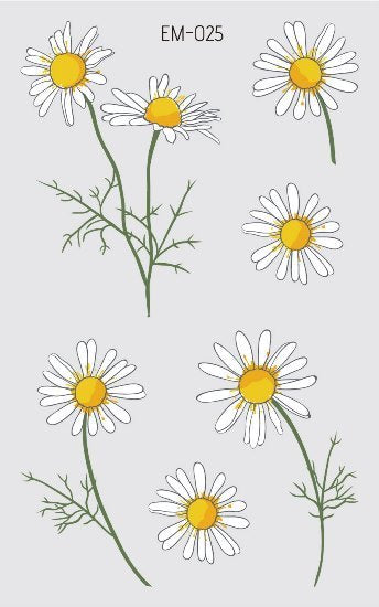 Waterproof Flower Tattoo Stickers - Festigal
