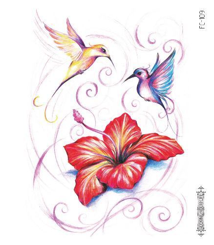 Waterproof Flower Tattoo Stickers - Festigal