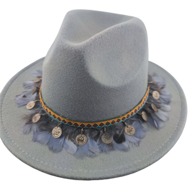 Boho Fedora-hoed in westerse stijl