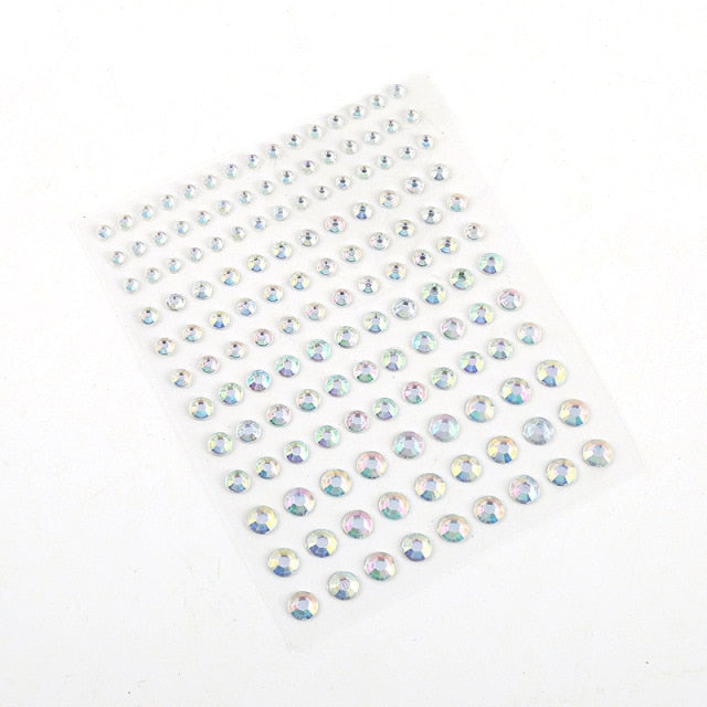 Sparkling Rhinestone Facial Art Stickers - Festigal