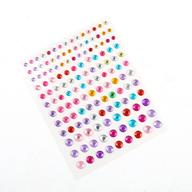 Sparkling Rhinestone Facial Art Stickers - Festigal