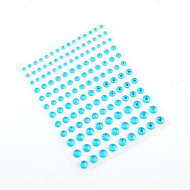 Sparkling Rhinestone Facial Art Stickers - Festigal