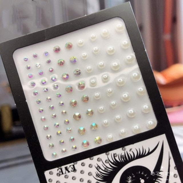 Sparkling Rhinestone Facial Art Stickers - Festigal